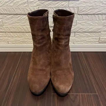 브라운 골드 금장 장식 부츠 새상품급