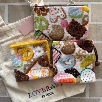 페이러 쿠키 파우치 세트 라브라리