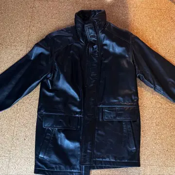 빈티지 vintage 이탈리아 가죽 코트 s