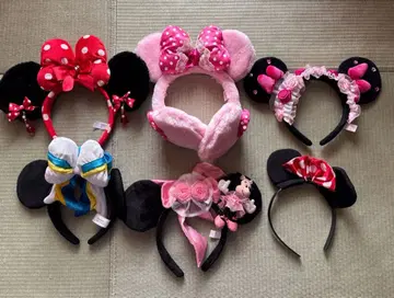 미니 마우스 도널드 덕 머리띠 세트 6개