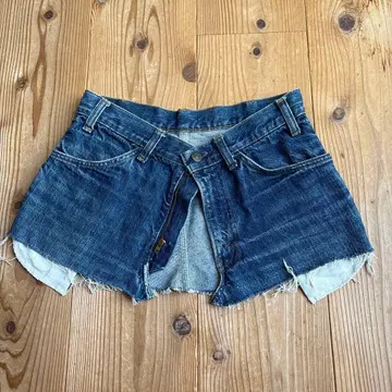 빈티지 리바이스 684 리메이크 데님 랩스커트