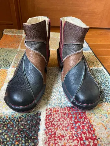 Estacion 에스타시온 천연 가죽 여성용 부츠 새상품급