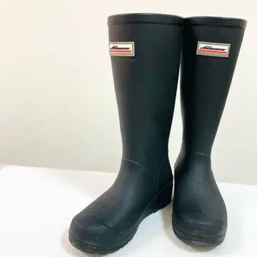 인기 레인부츠 장화 작업용 비 핏 슬림 블랙 M 24cm