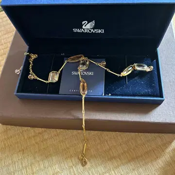 Swarovski 골드 롱 목걸이