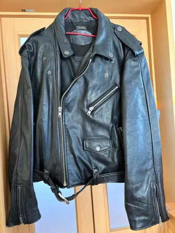 윈드 아머 블랙 가죽 더블 라이더스 3L