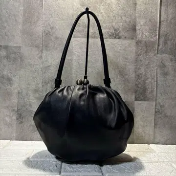 새상품급 Sybilla 시빌라 핸드백 원 숄더 가마구치 가죽 블랙