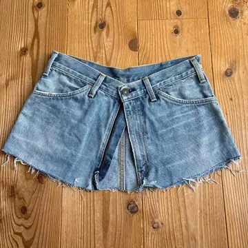 연말 SALE 리바이스 리메이크 데님 랩스커트