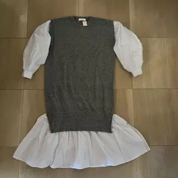 새상품 니트 원피스 그레이 L