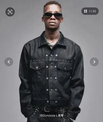 ANDER HUNK StudsDesignRigid Denim Jacket