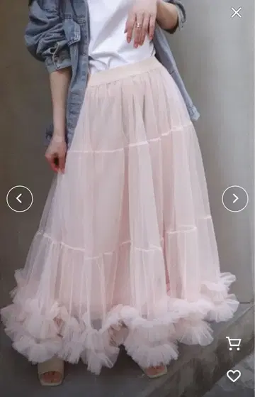 corners 튤 캉캉 스커트