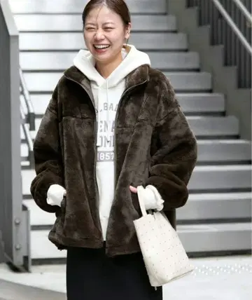 JOURNAL STANDARD relume 풀 집업 퍼 블루종