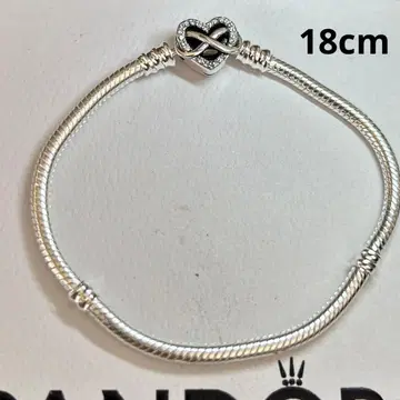 PANDORA InfinityHeartClaspsnake bracele