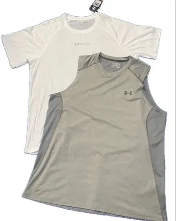 언더아머 슬리브리스 2종 세트 러닝 의류 4L