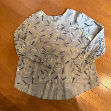 human woman 추상 패턴 긴팔 셔츠