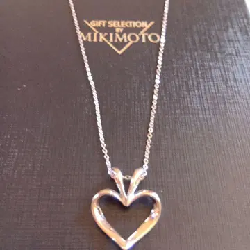 새상품급 MIKIMOTO 목걸이 SILVER925 실버 각인 하트 모티브