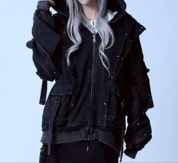 REFLEM 헤비 레이어드 ZIP 집업 후드티