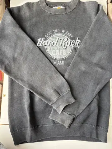 하드 록 카페 트레이닝복/맨투맨 그레이/블랙