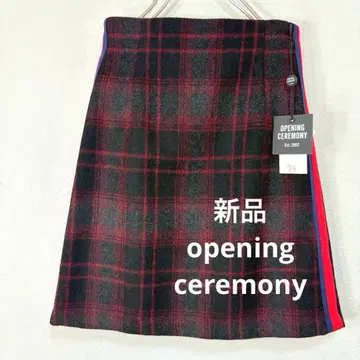 새상품 opening ceremony 가을/겨울 체크 스커트