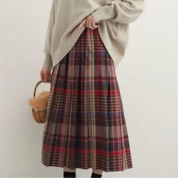 URBAN RESEARCH DOORS 플리츠 롱 스커트