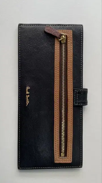 Paul Smith 가죽 장지갑 블랙/브라운