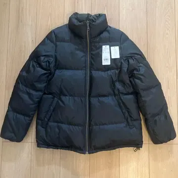 새상품급 가격표 포함 LEPSIM 리버서블 숏 다운 코트 M 블랙 카키