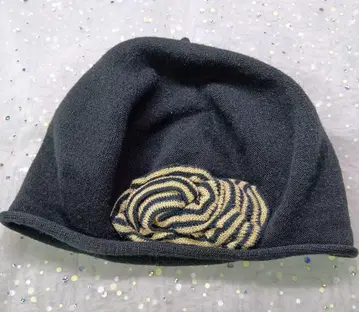 kimiko 베레모 블랙 컬러 니트 모자 일본제