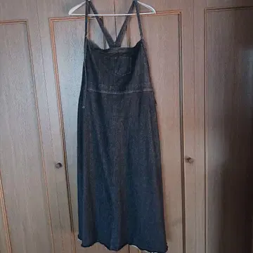 블랙 데님 점퍼 스커트 4L