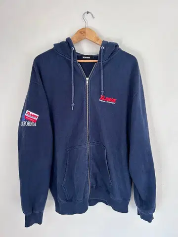 XLARGE 네이비 집업 후드티 LA CALIFORNIA