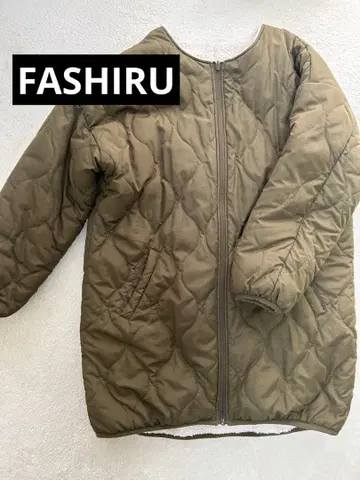 FASHIRU 보아 리버시블 퀼팅 코트