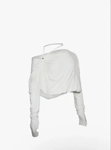 S slouchy strap tops white