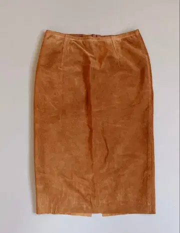 스웨이드 타이트 스커트