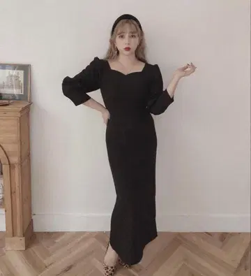 pui blacb 드레스 포멀 드레스 결혼식 2차 모임