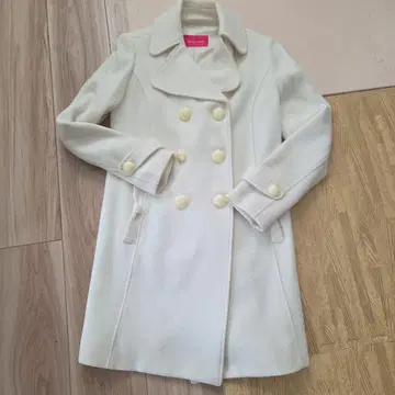 Pinky Girls 아이보리 피코트