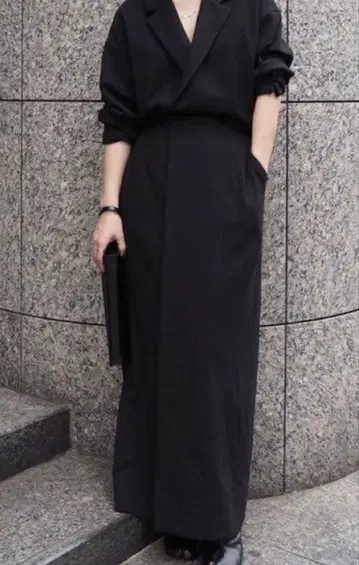 ETRETOKYO 테일러드 칼라 원피스