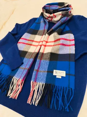 UNIQLO 유니클로 캐시미어 100% 둥근넥 넥 스웨터 블루 XL