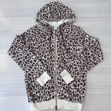 X-girl 레오파드 후드티 M 사이즈