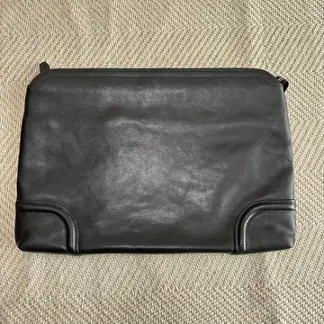 FIVE MOODS 블랙 가죽 클러치백