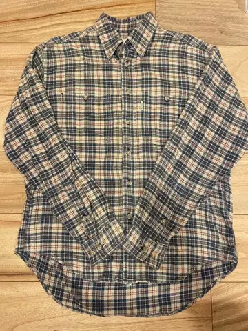 [ 구제 의류 ] 체크 무늬 긴팔 플란넬 셔츠