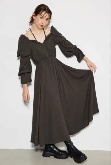 rienda 플레어 원피스