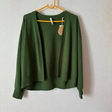 페퍼 페퍼 토퍼 가디건 올리브 그린