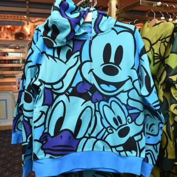 미키 도날드 캐릭터 후드티