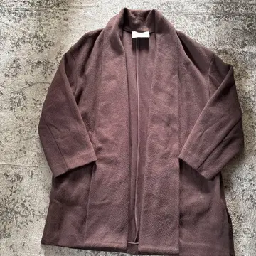 UNITED ARROWS 브라운 두꺼운 원단 가디건