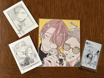 기븐전 특전 색지 파샤콜레 클리어 시트 컬렉션 아키히코 & 하루키