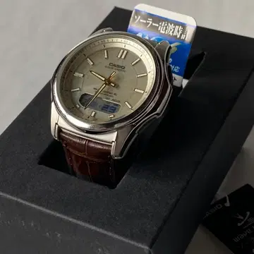 CASIO 손목시계 WAVE CEPTOR 전파 솔라 남성용