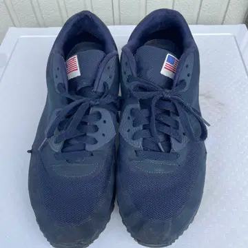 네이비 스니커즈 미국 국기 택 포함