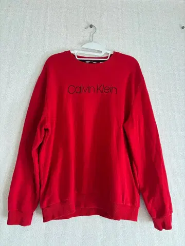 Calvin Klein 캘빈클라인 빨간색 스웨트 셔츠 XL