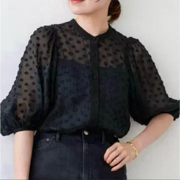 IENA Mi * Trefle 시어 개더 블라우스