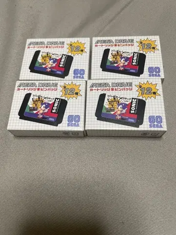 SEGA 세가 메가 드라이브 카트리지형 카드 케이스 4개 세트 명함 지갑