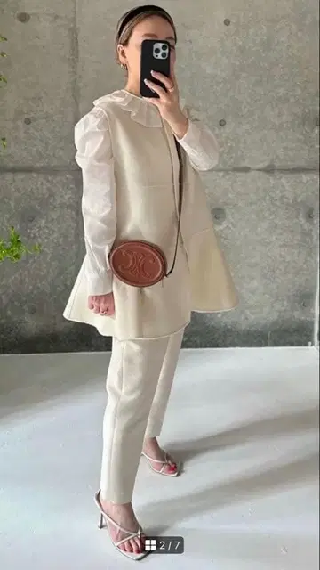 girlish St.cecilia 가리쉬 리버 울 플레어 베스트