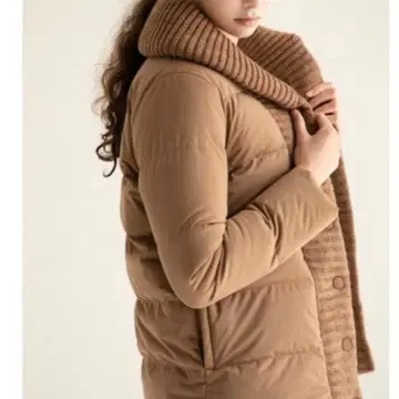 YOSOO 브라운 다운 자켓